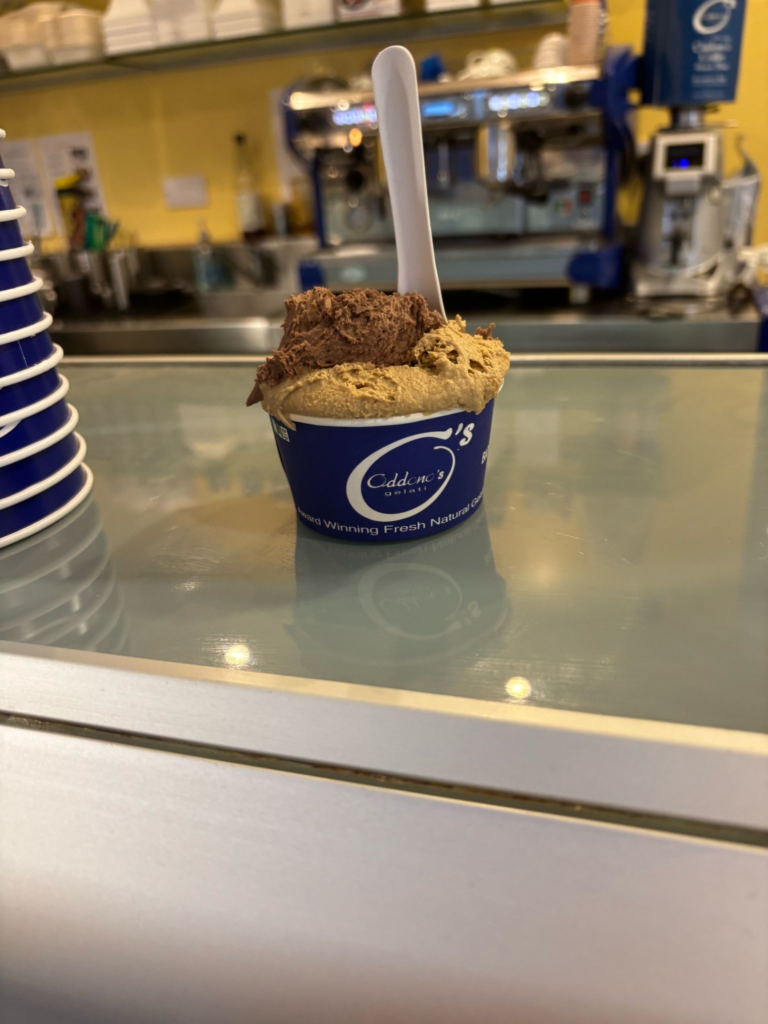 Hazelnut gelato